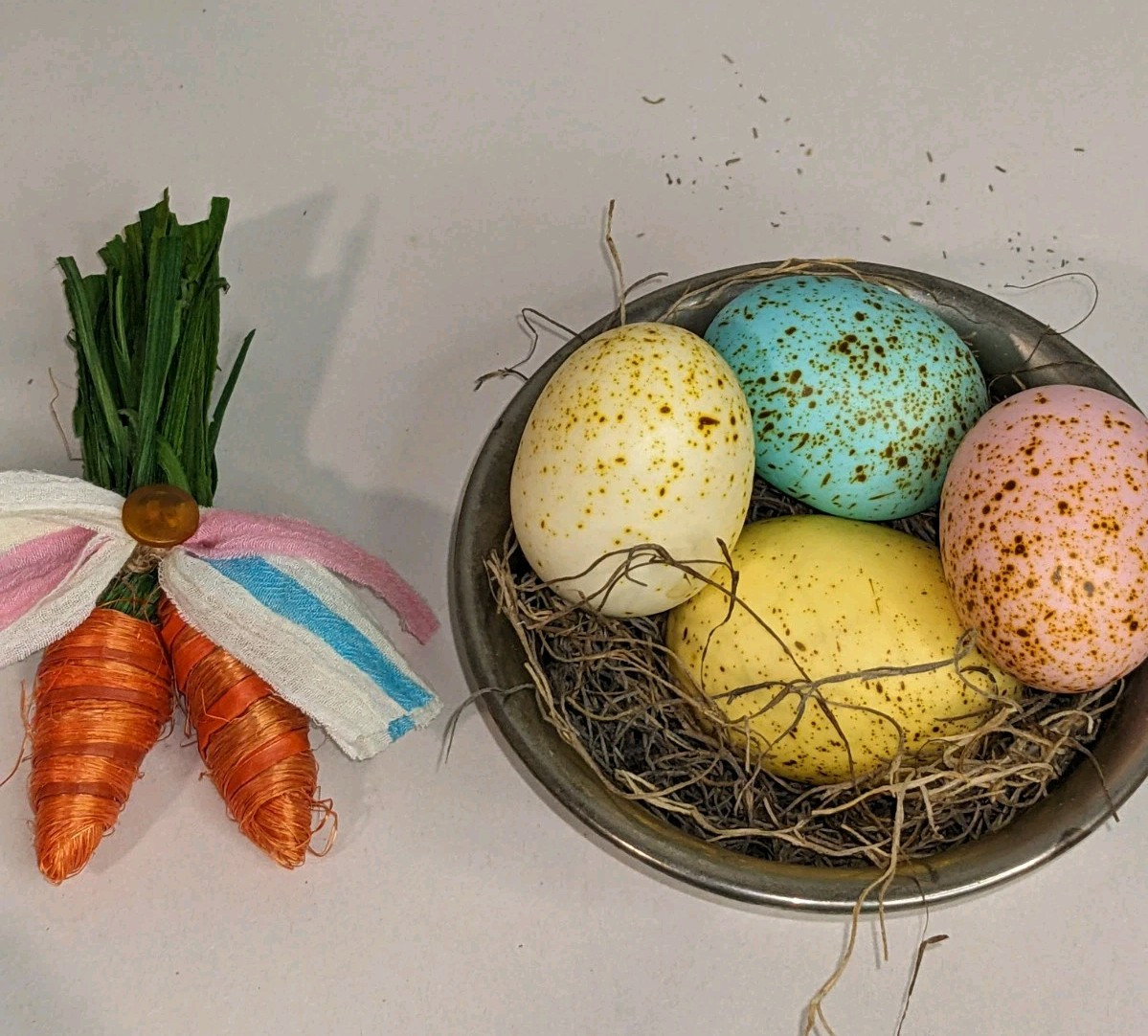 Spring Easter Eggs & Carrots Decor~Farmhouse Country~