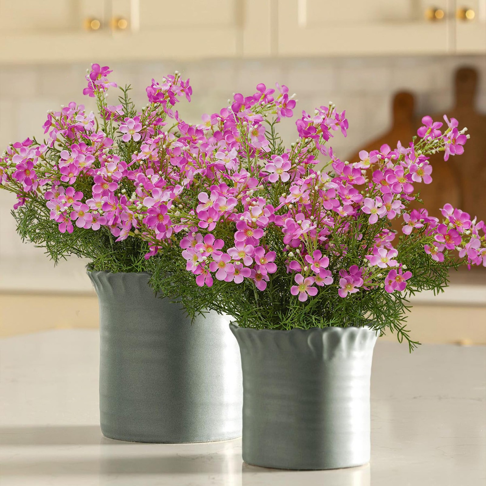 Spring Decorations for Home Fake Flowers Hydrangea Artificial Plants Indoor M…