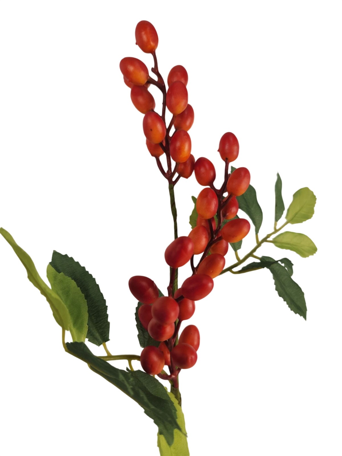 Bittersweet Orange Berry Stem 13.5 Inch Artificial Berry Branch Farmhouse Lodge