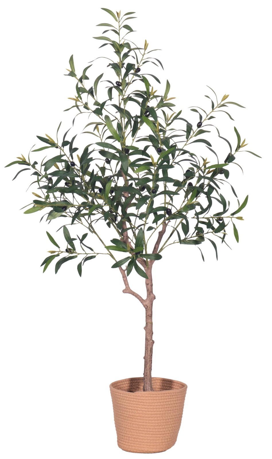 4FT Artificial Olive Tree – Realistic Mediterranean Silk Plant, Lifelike Home De