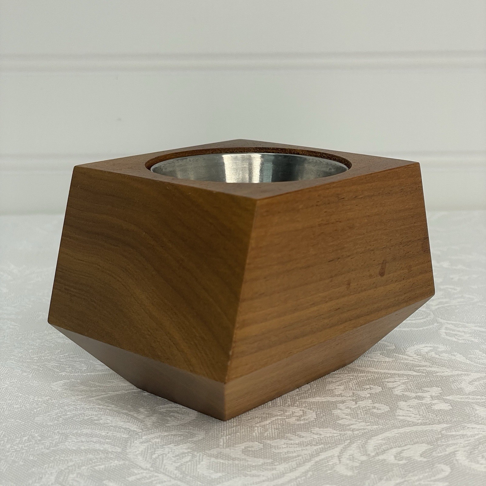Revolution Design House Box Car Planter Walnut w/ Stainless Steel Planter Insert
