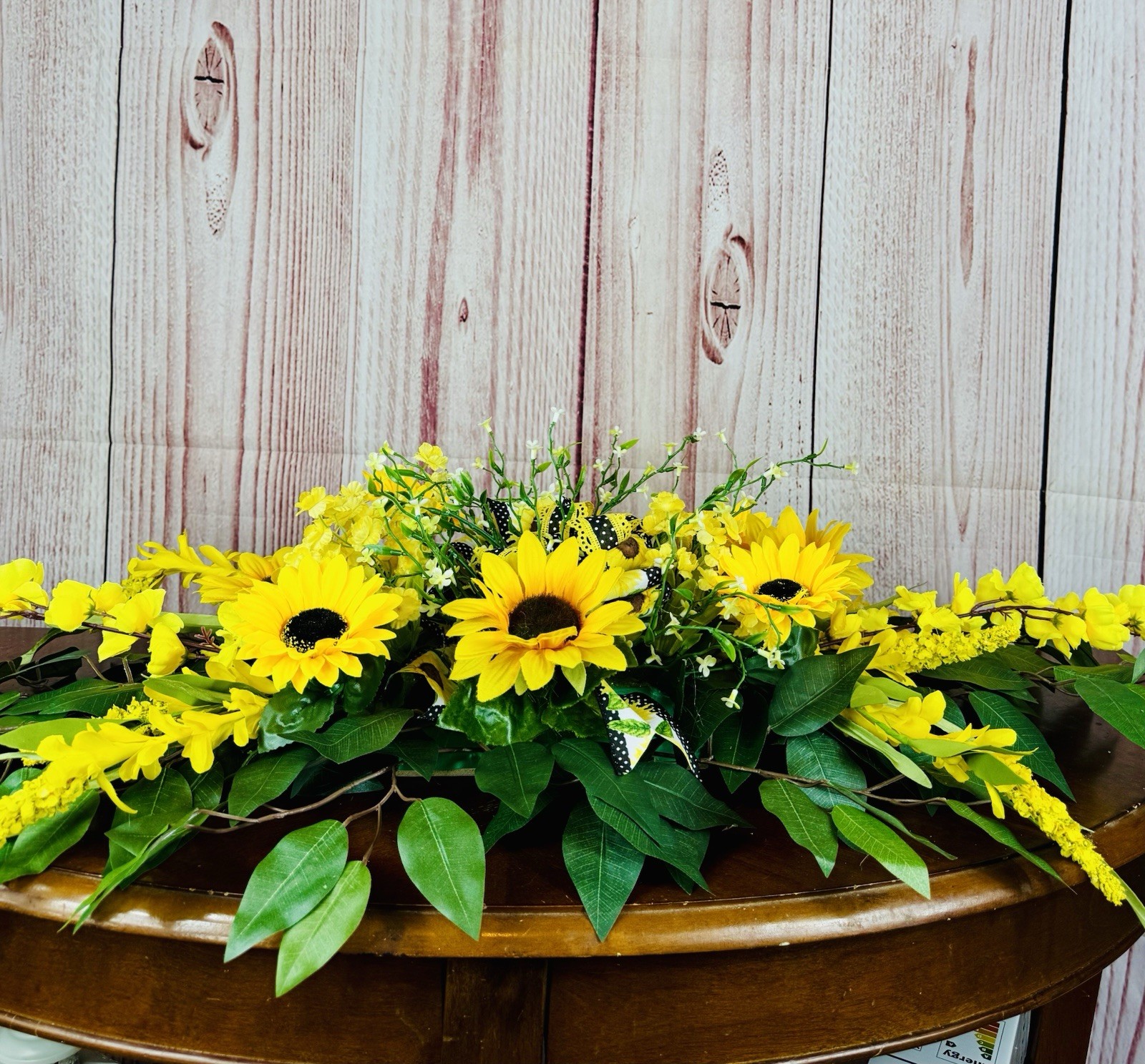 Artificial Yellow/Green Sunflower Flower Arrangement & Centerpiece 36 by 16 in
