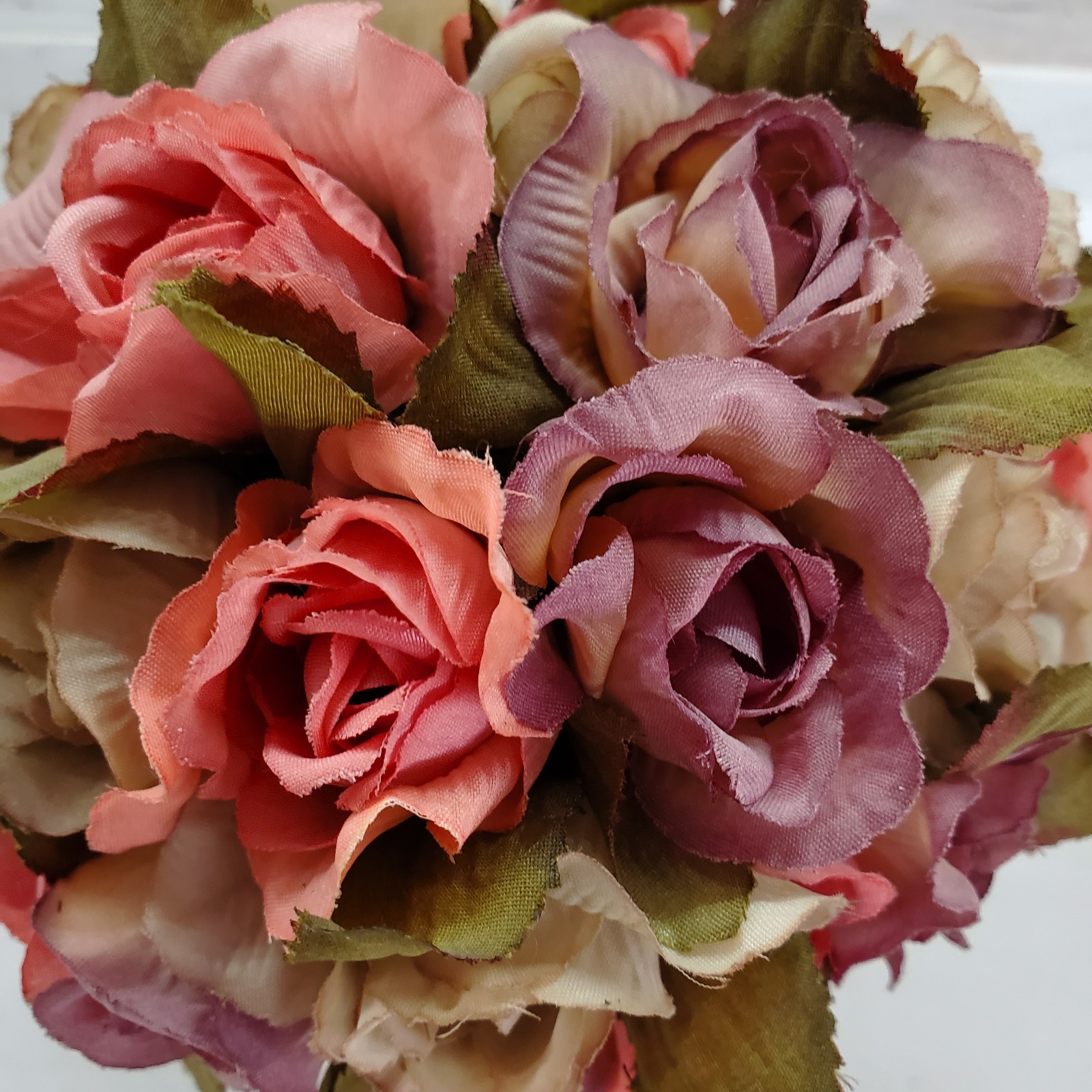 Rose Topiary Willow Base Table Tap Display Wedding Bouquet Vase Insert VINTAGE
