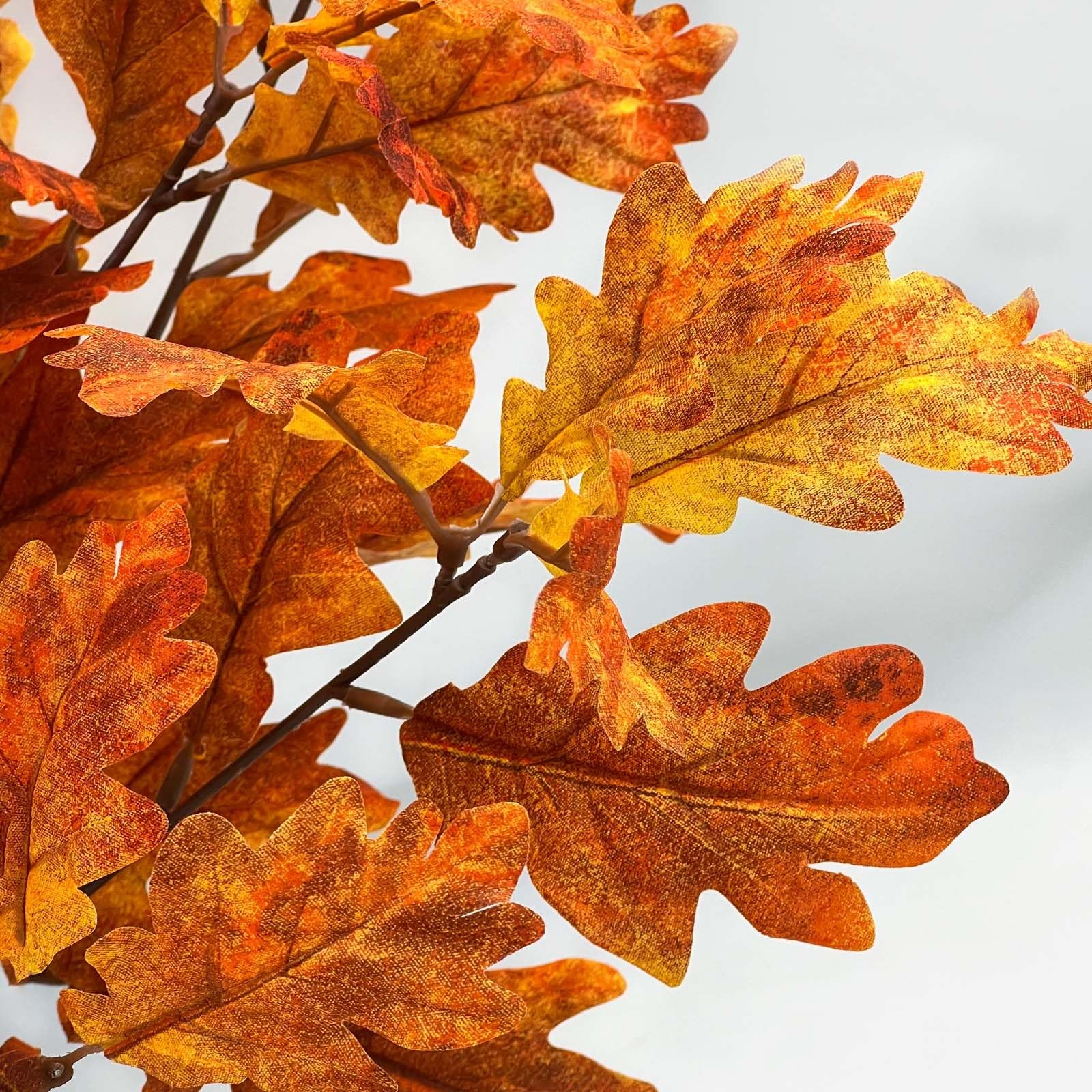 2 Pack 21.6in/55cm Artificial Fall Stems with 106 Ombre Leaves,Realistic Autu…