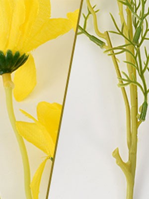 Artificial Daisy Flowers 6 Bundles 21” Faux Silk Daisy Flowers with Stems for