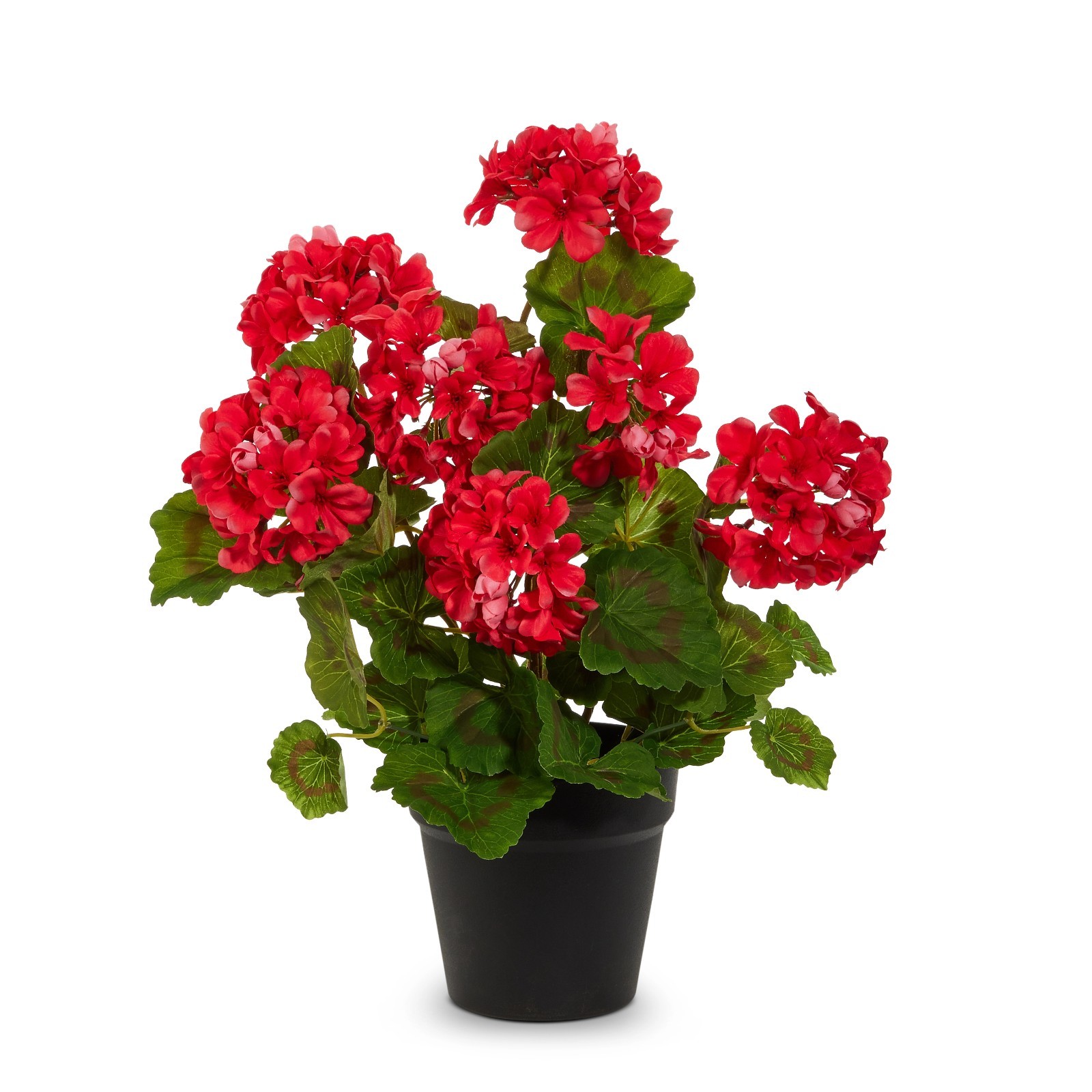 Raz Imports Potted Geranium Bush, Red – 20.5″ (4602277)
