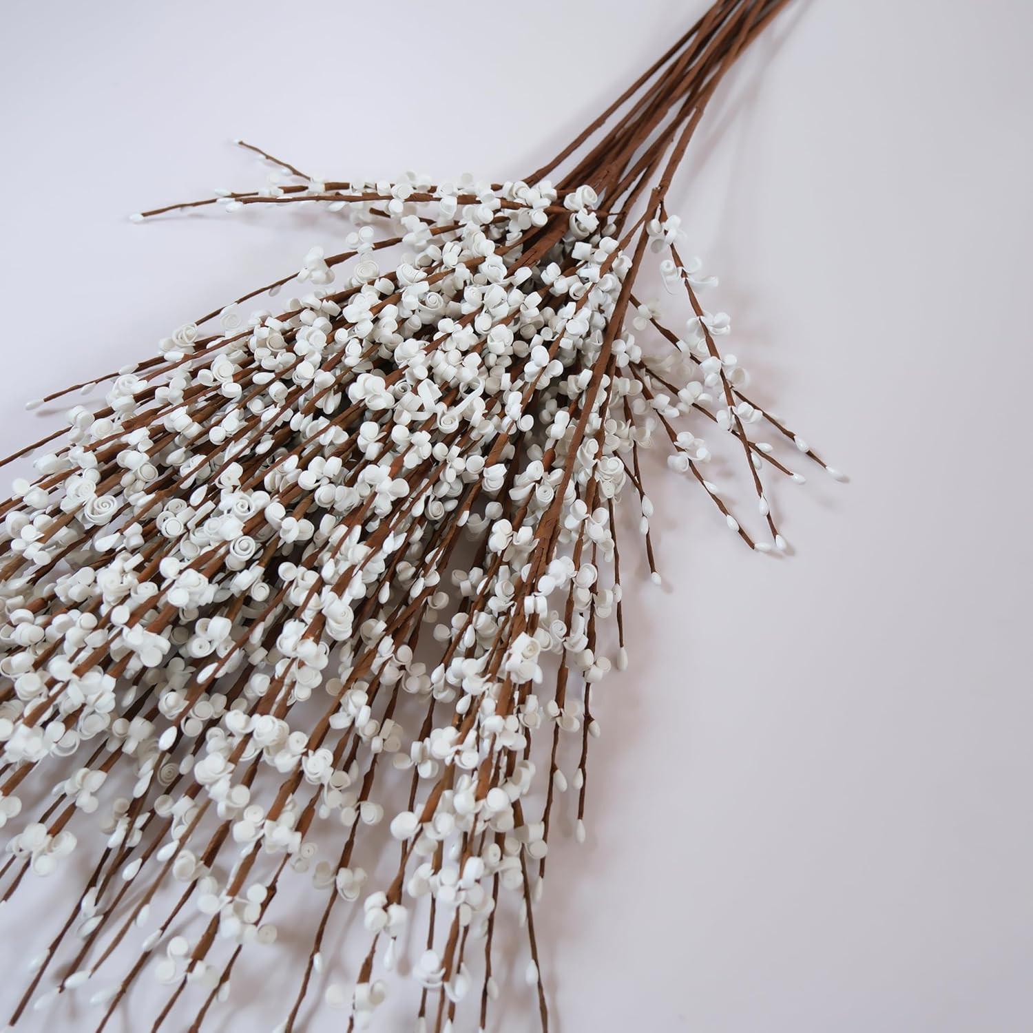 10 Pieces 29.5″ Long of Artificial Flowers Faux Jasmine Fake Flower Pussy Willow