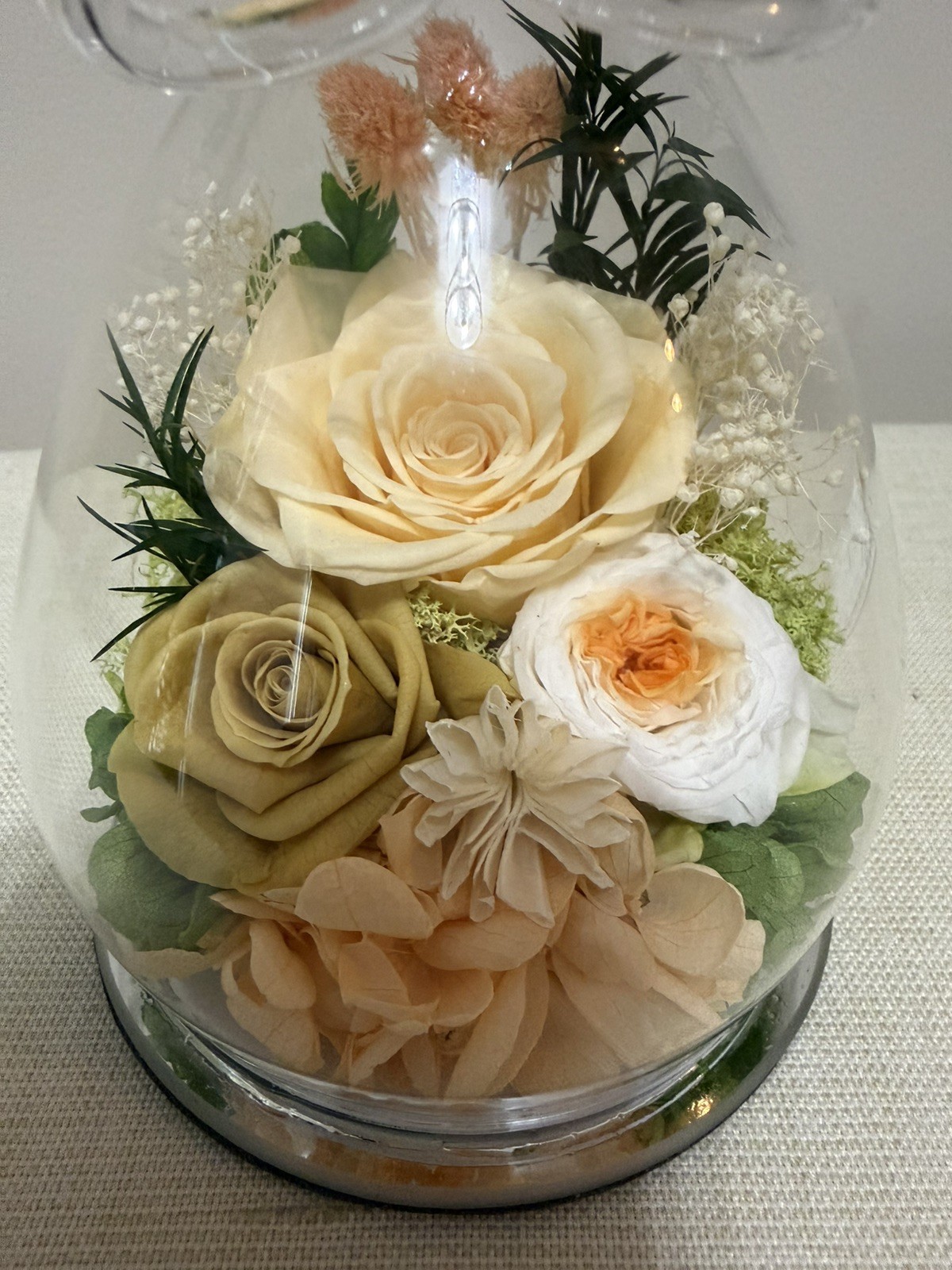 Gifts Women Angel Rose Forever Flower Light Up Glass Figurine