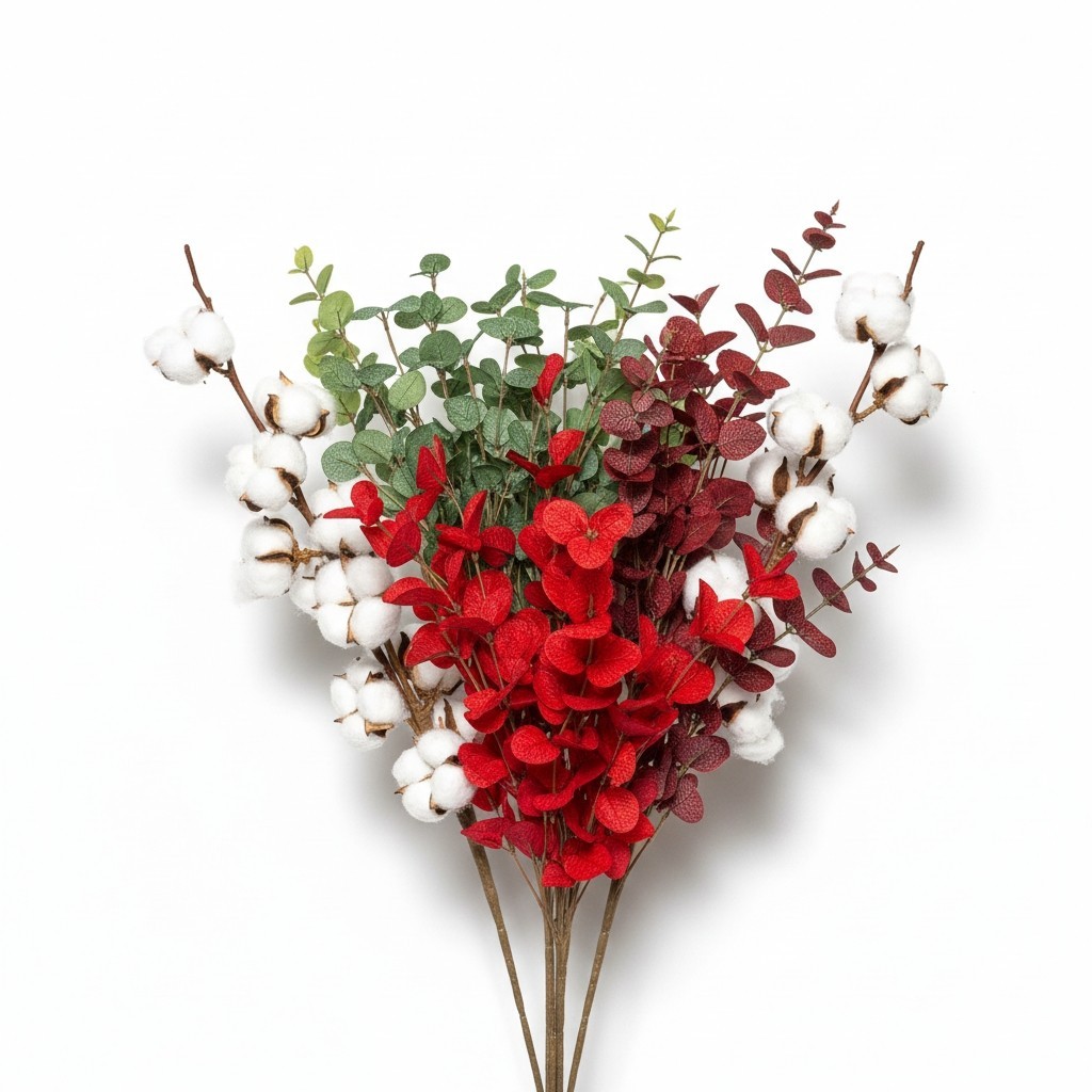 Huge Bundle Of Brand New Beautiful Mixed Faux Roses, Eucalyptus Etc Over 50 Pcs!