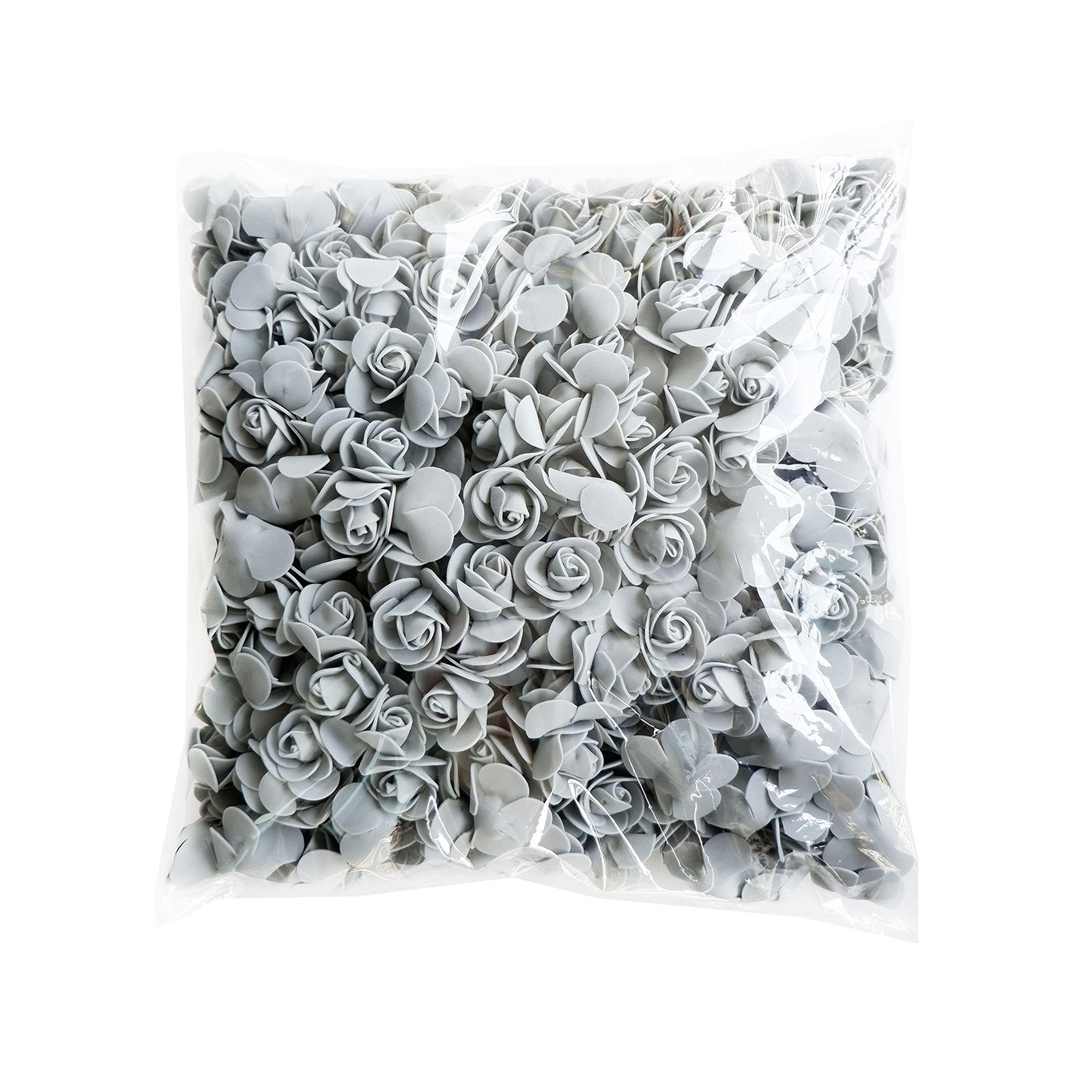 Light Pink Artificial Foam Roses Fake Flowers Decor 3.5cm/1.38in 100 PCS Pack