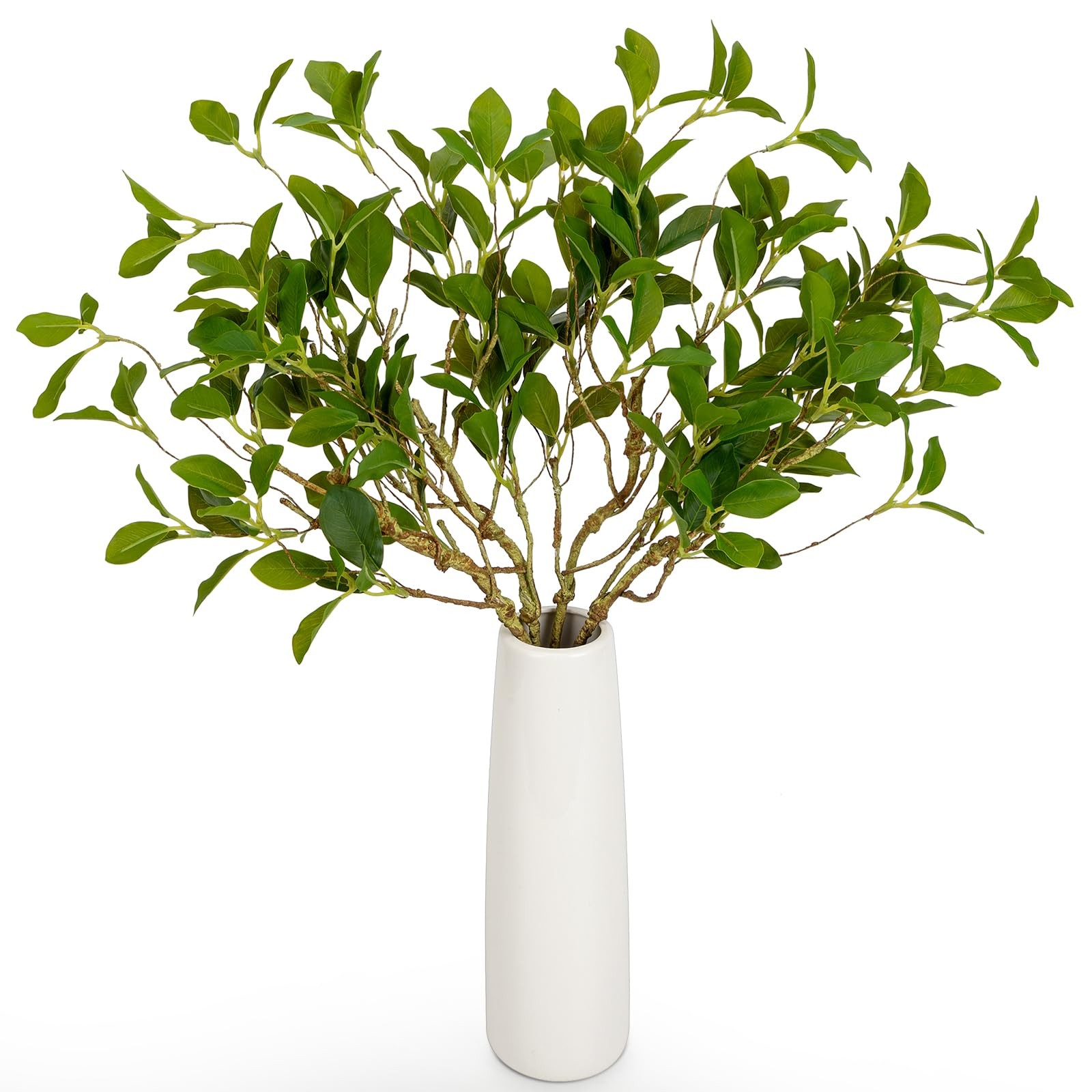 OBDXZHC Artificial Stems Eucalyptus Green 4 Count