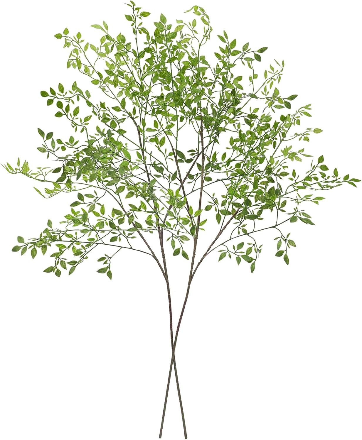 Artificial Plants 2PCS 43.3 Inch Green Nandina Tall Plants for Wedding Shop Gard