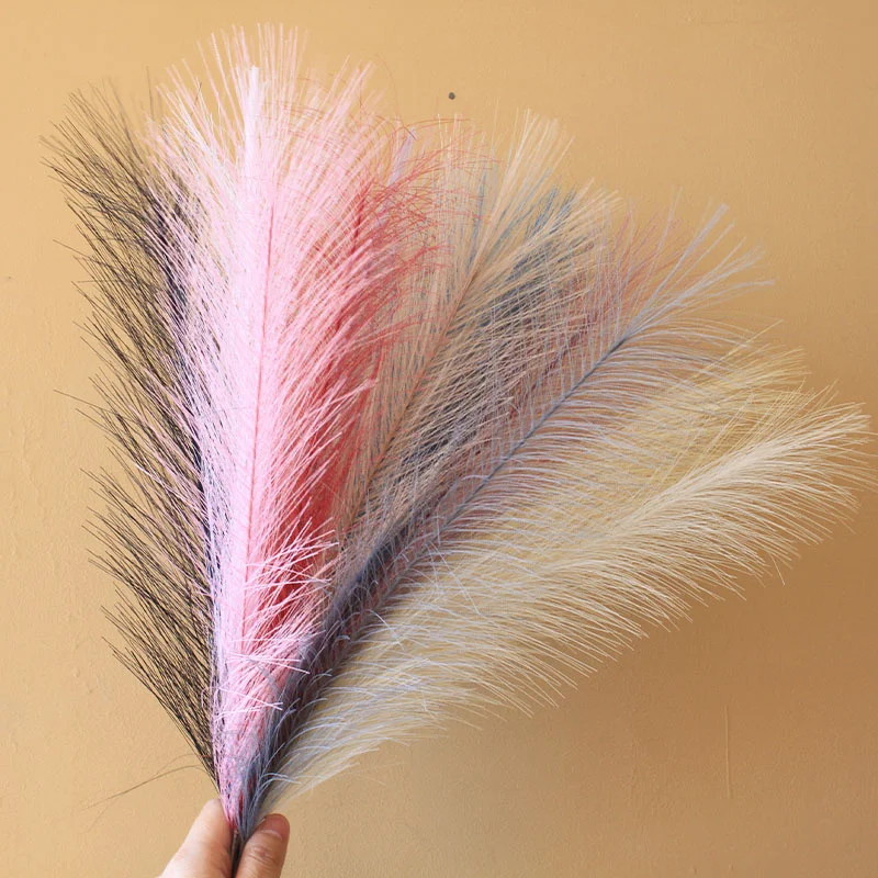 15pc Artificial Pampas Grass Fake Flower Simulated Reed Bouquet for Home Wedding