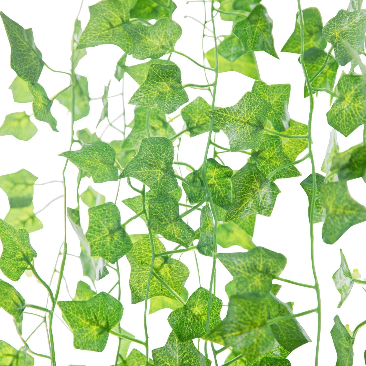 168 Ft 24 Strands Fake Ivy Leaves Artificial Ivy Garland Greenery Decor Faux Gre