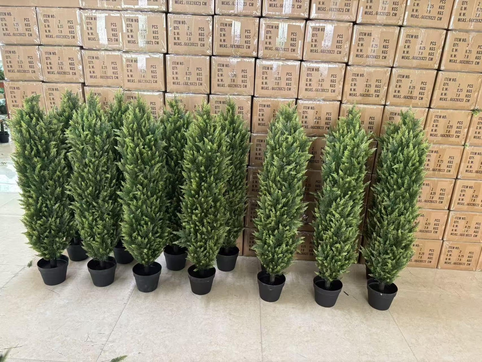 THE BLOOM TIMES 3FT Tall Artificial Cedar Topiary Trees Set of 2 UV Resistant