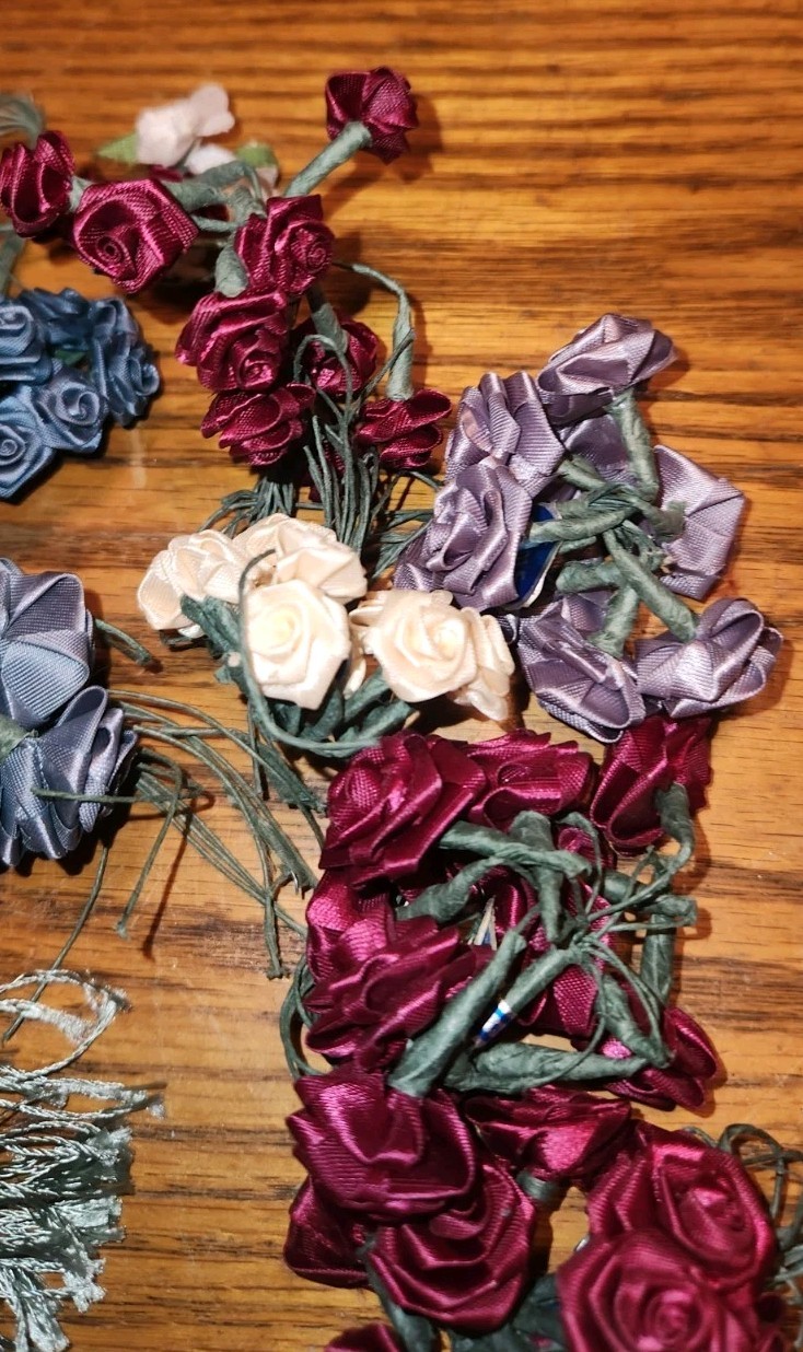 Lot of Nicole Fake Flowers & Tassels Lot Various Colors
