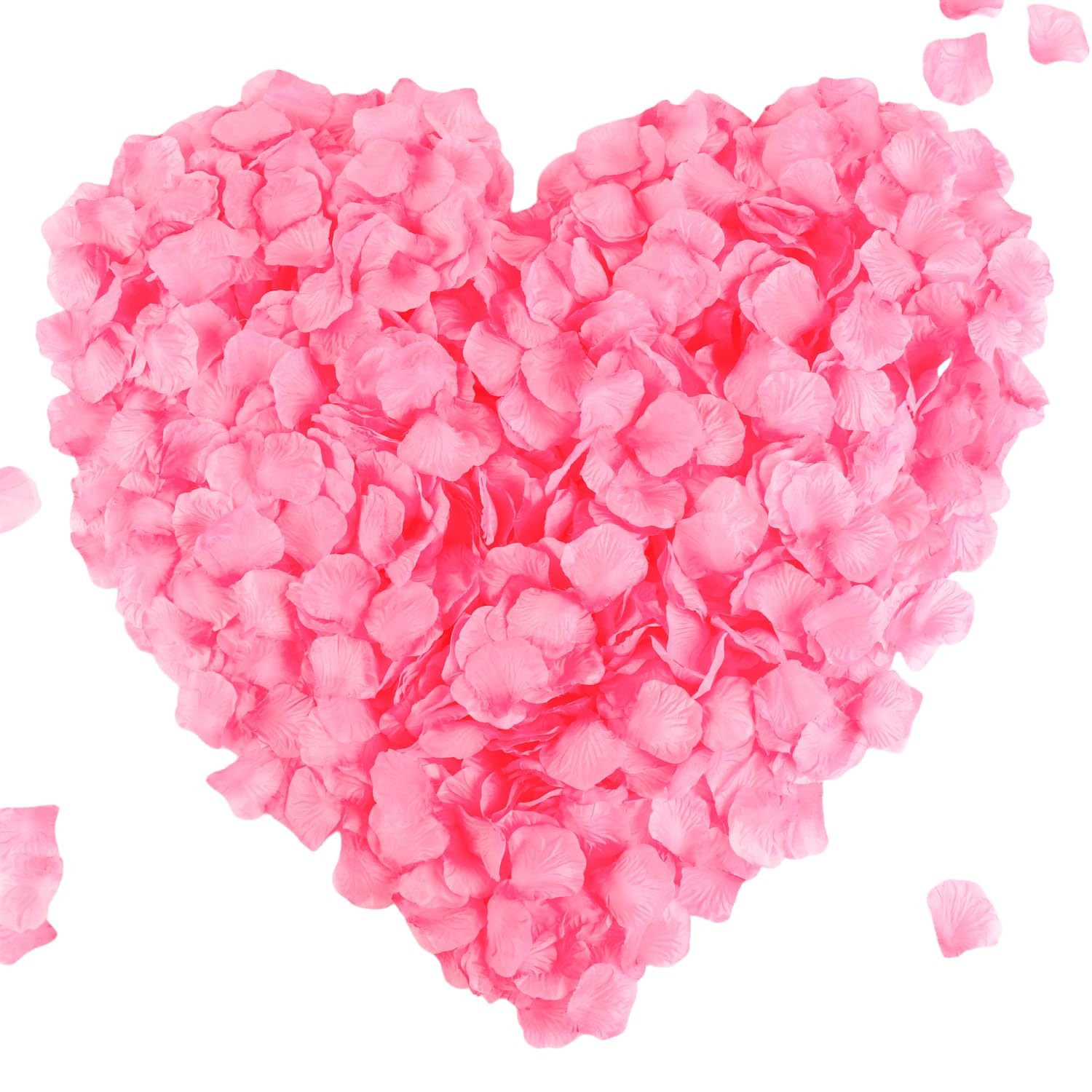Light Pink & Hot Pink Silk Flower Rose Petals Wedding Decor 2200 PCS