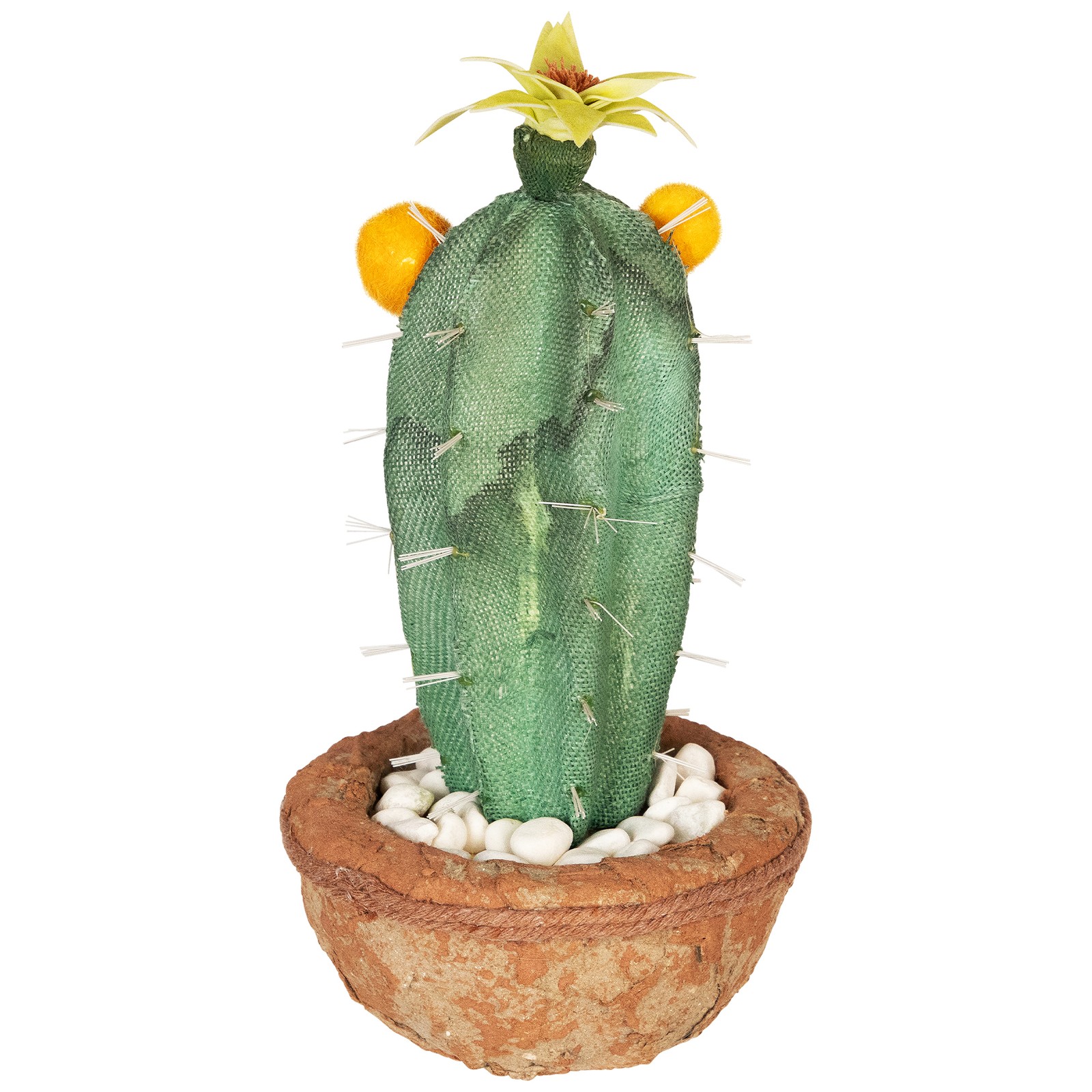 Northlight 12� Southwestern Style Green Potted Artificial Cactus with Flowers