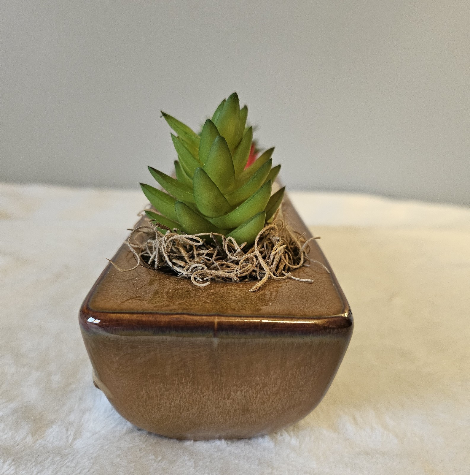 Artificial succulent plant arrangement (Handmade)