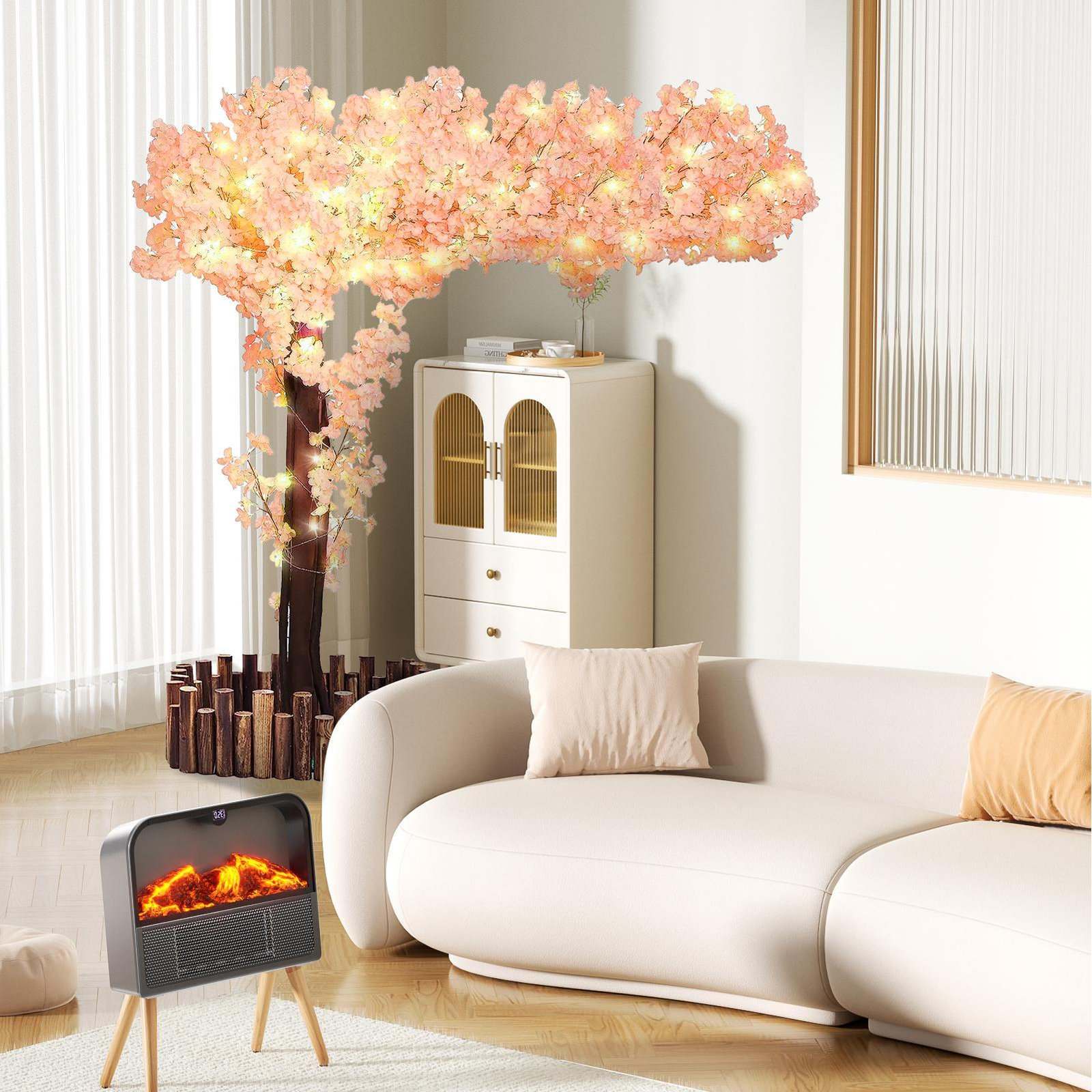 Artificial Cherry Blossom Tree Sakura Tree Decor Cherry Blossom Vines USA