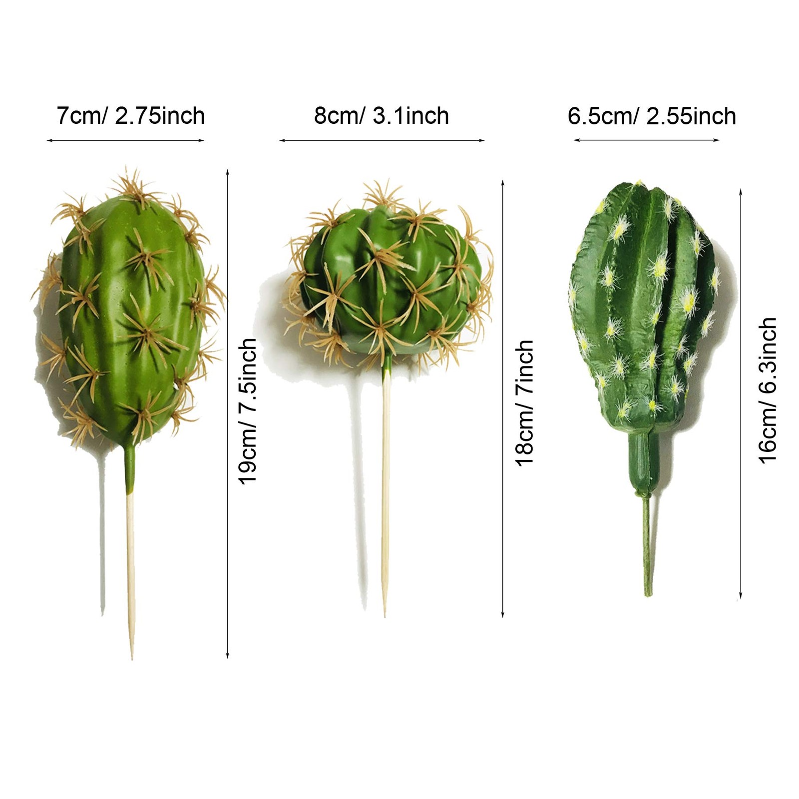 N|A 10 PCS Faux Fake Succulents Artificial Cactus DecorFaux Cactus Cacti Plan…
