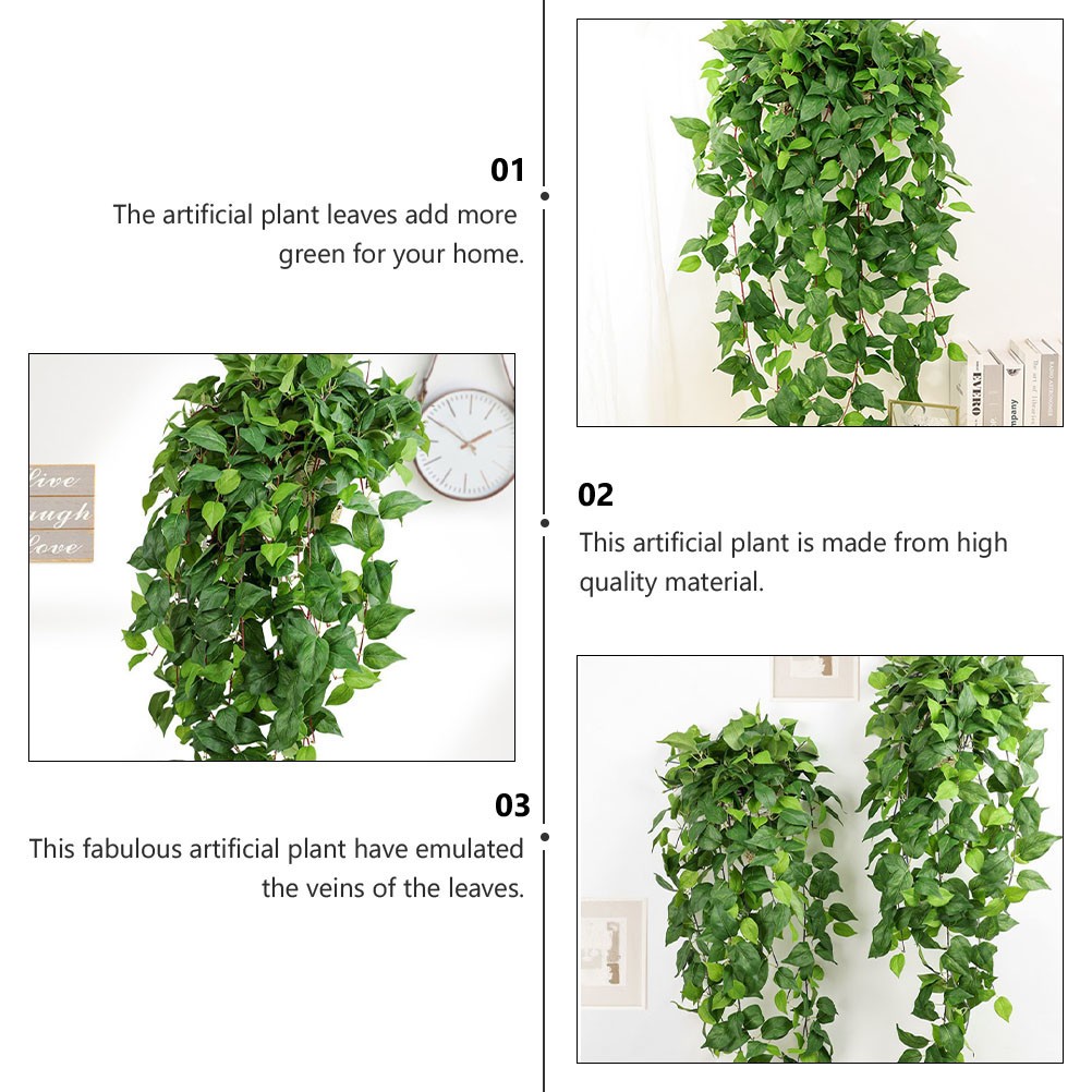 Simulation Rattan Silk Cloth Wall Hanging Plant Decoration 120 cm Wedding