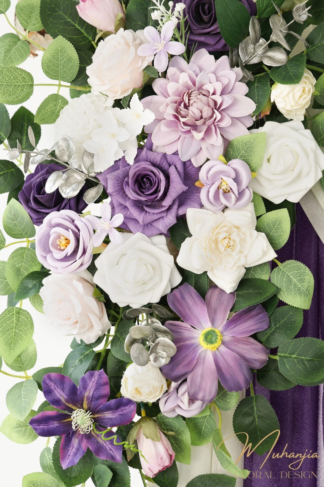 Artificial Wedding Arch Flowers Kit(Pack of 4),2Pcs Artificial Flower Arch De…