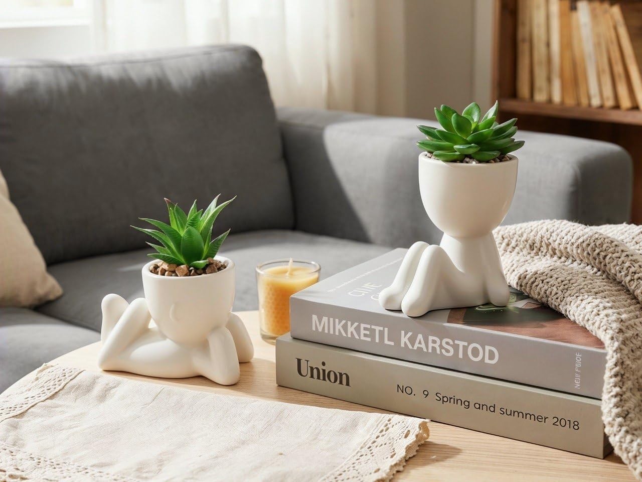 Indoor Ceramic Mini Fake Plants Collection – Perfect for Office and Home Decor