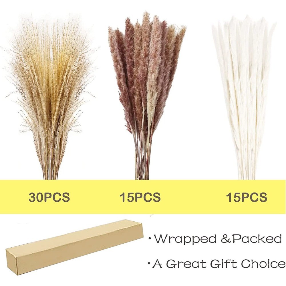 Natural Reed Dried Flower Dusting Broom Living Room Bouquet Decorative Piece