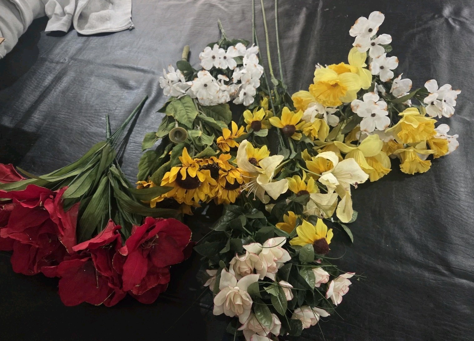 Please See All Pictures. Large Collection Fake Flowers.