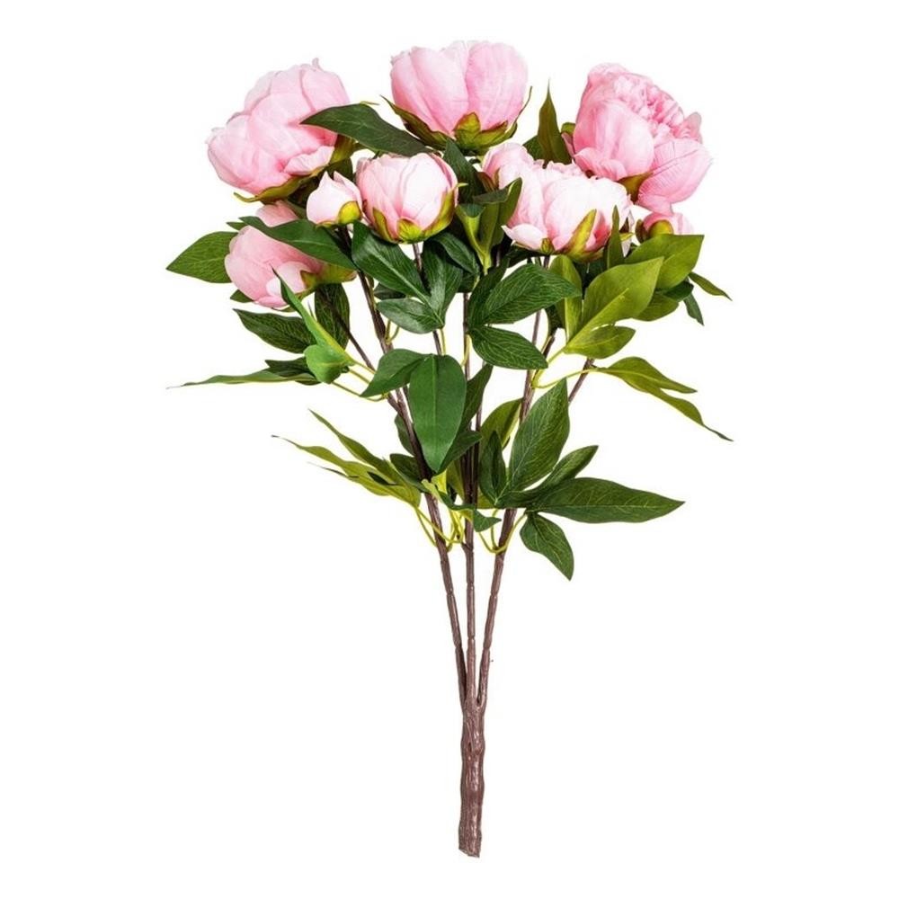 Vickerman 23″ Artificial Brush Pink Peony Spray with 6 Flowers.
