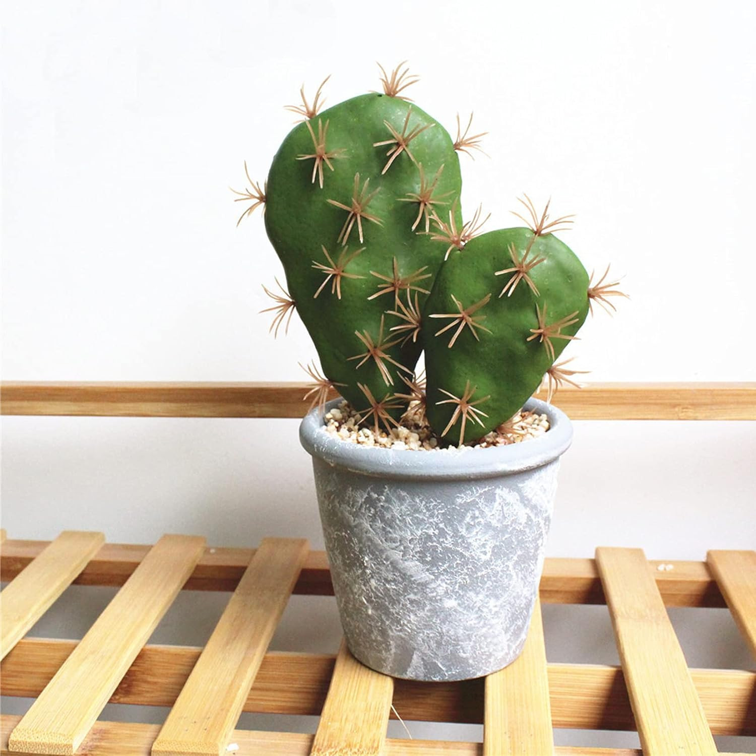 6 Pcs Artificial Cactus Faux Cactus Plant Flower Arrangement Green Plant Mate…
