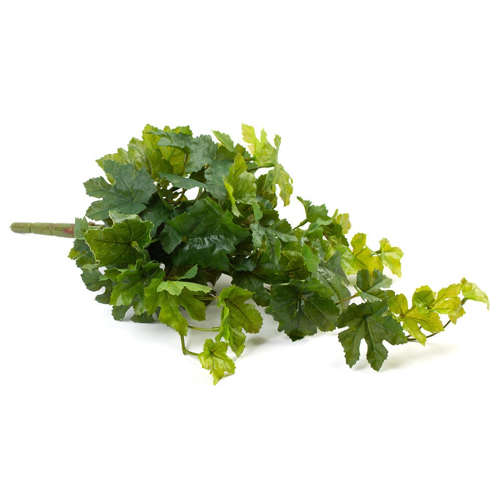 Green Poly Silk Grape Leaf Bush | For Indoor Decor
