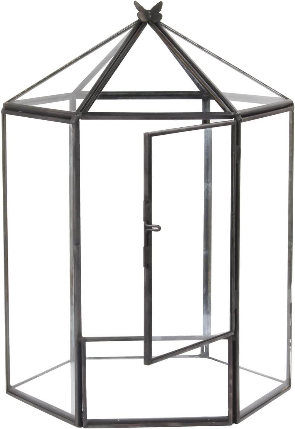 Hexagonal Black Plant Terrarium Kit