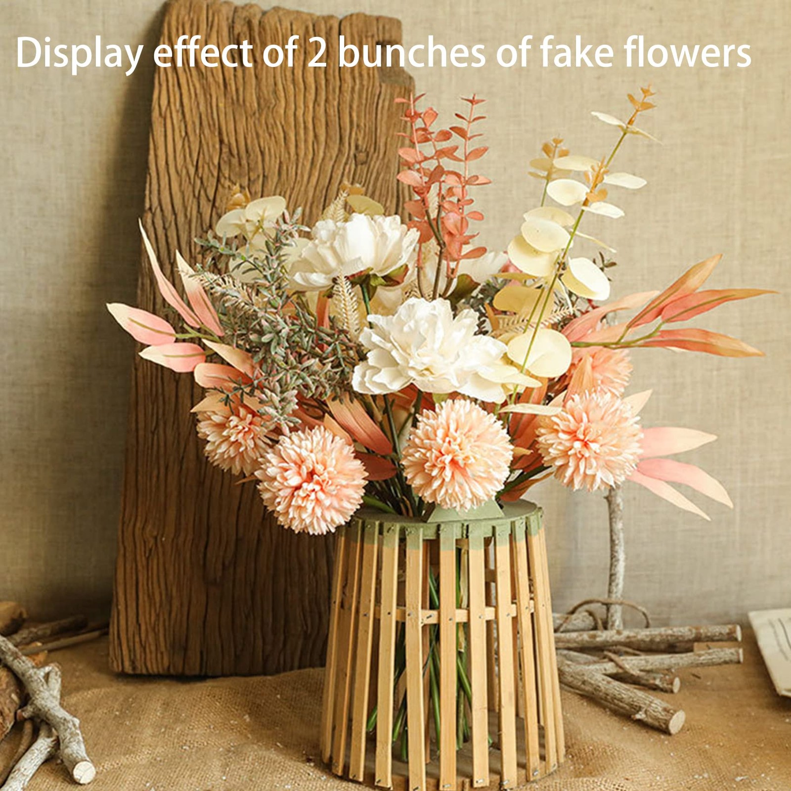 Artificial Silk Flowers for Home Decor and Wedding, Faux Flower Dining Table …