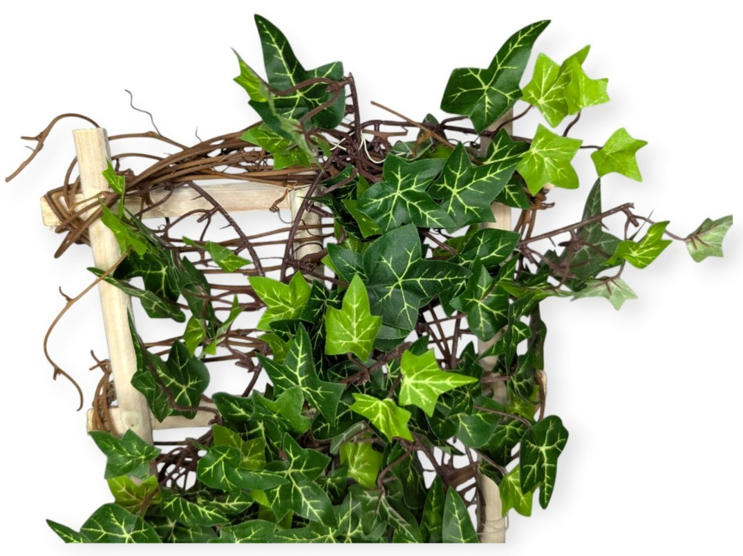 Classic Silks Craft Trellis with Ivy NWT 13″ Tall Wooden Box