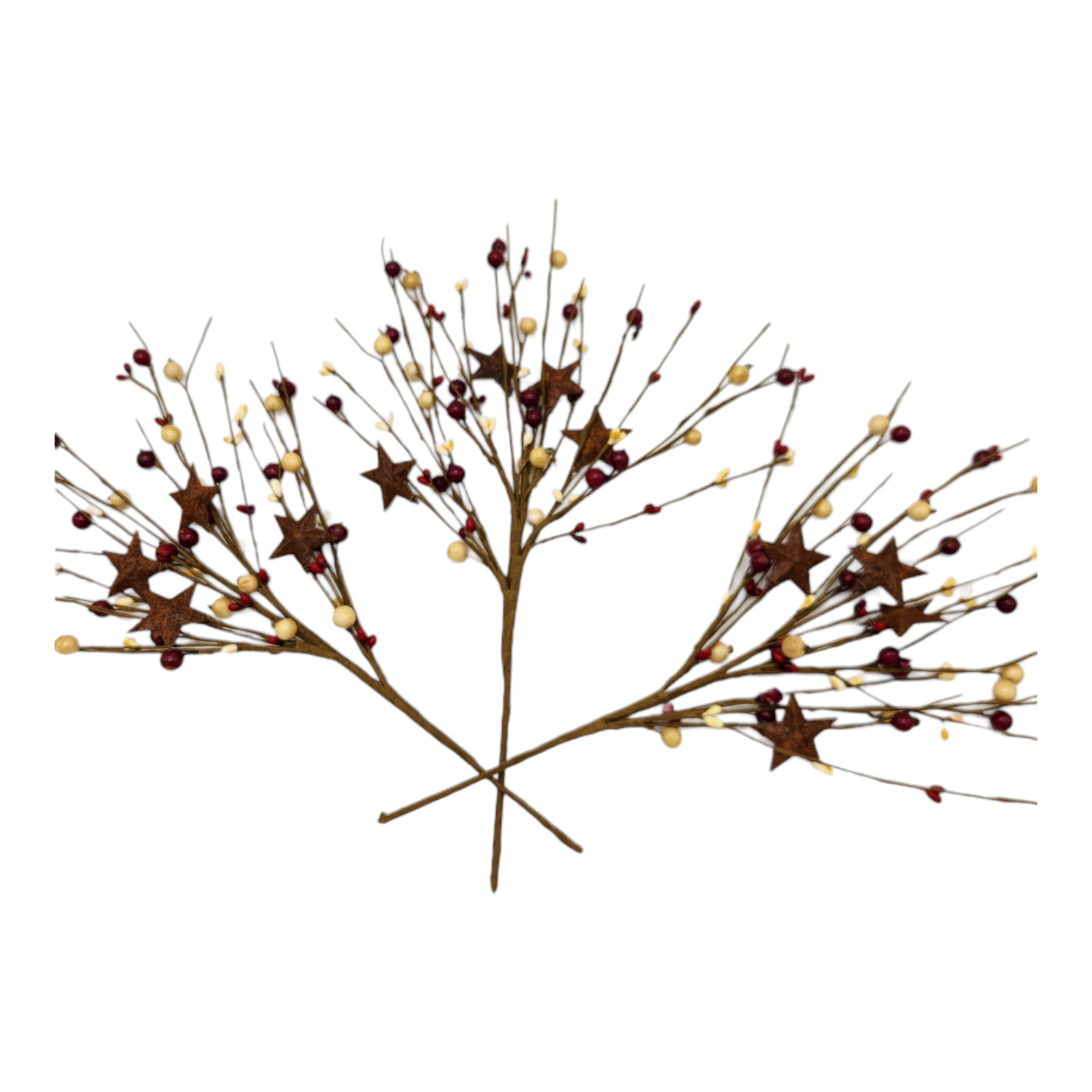 Red and Cream Color Berry Picks Artificial Berries Spray Home Decor N611