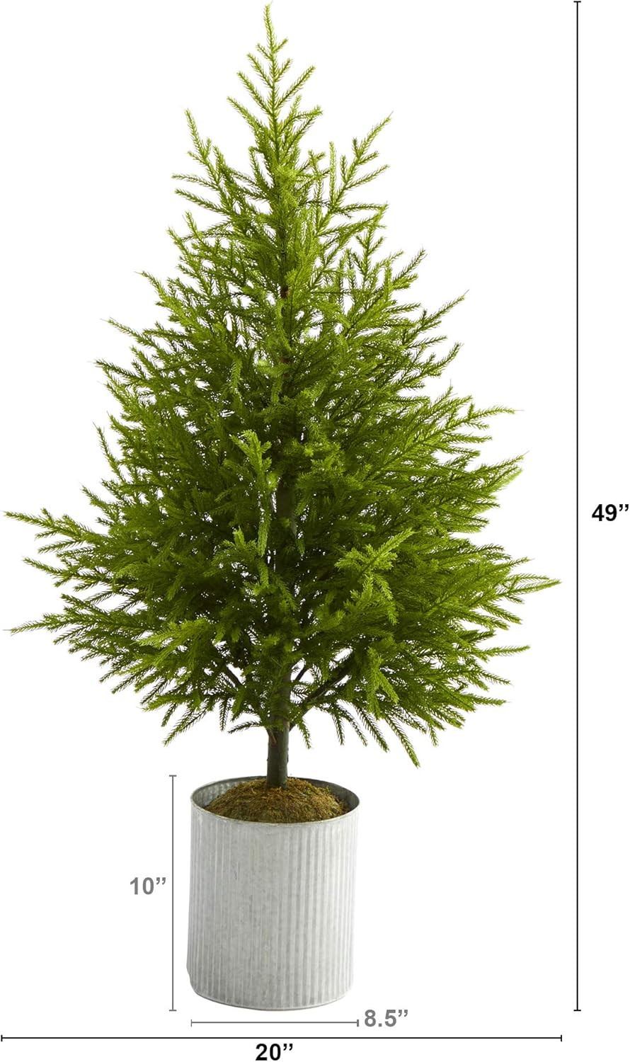 49″ Norfolk Island Pine Artificial Tree – Natural Look, Perfect for Home Decor
