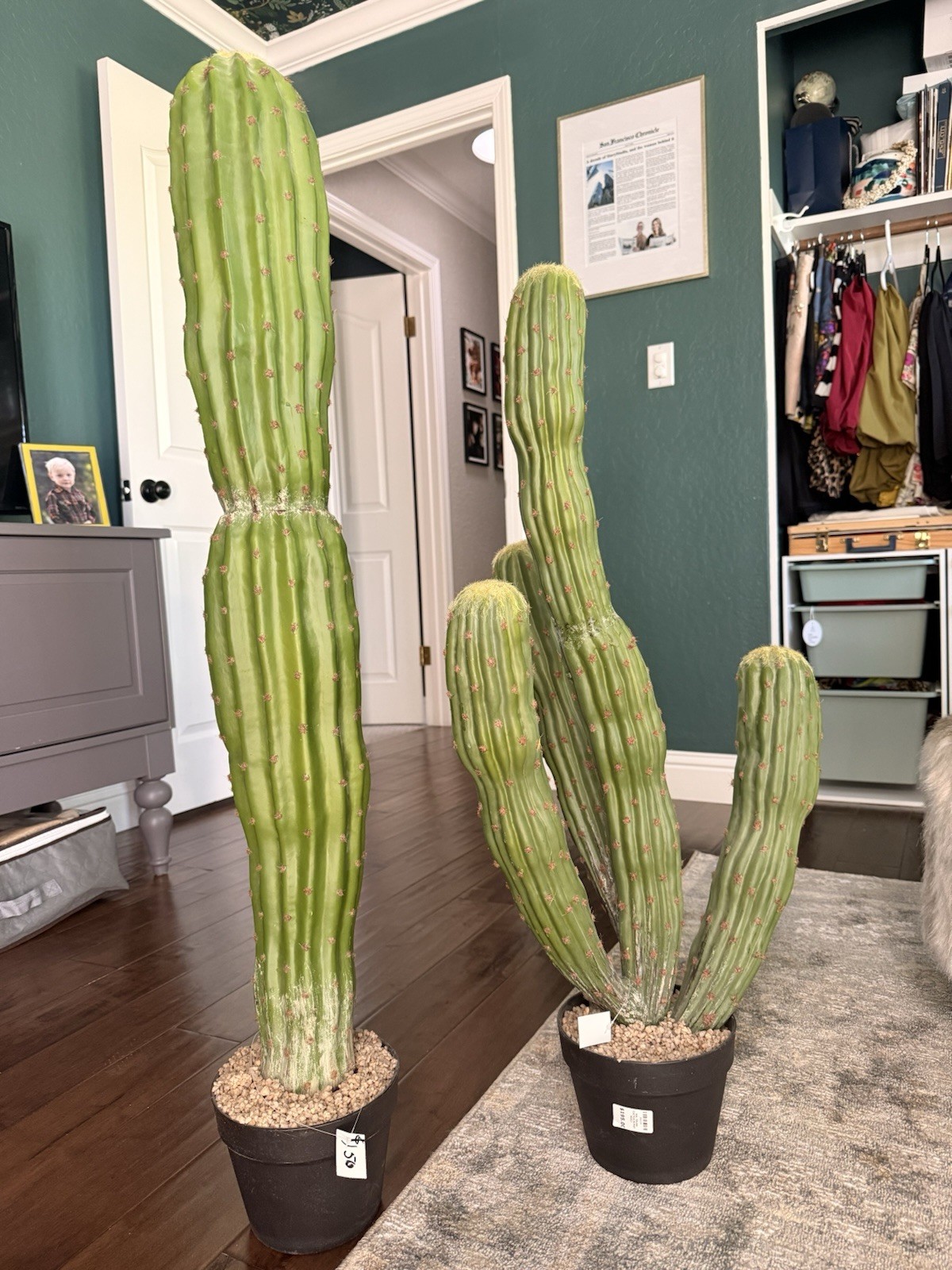 Artificial Cactus Set of 2 Faux Plant