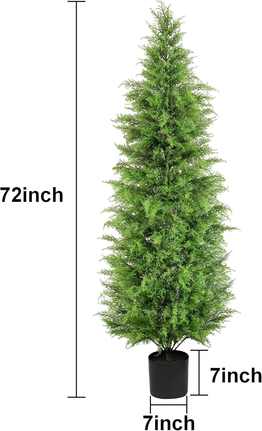 6Ft UV Rated Artificial Cedar Trees for Indoor & Outdoor Home Decor