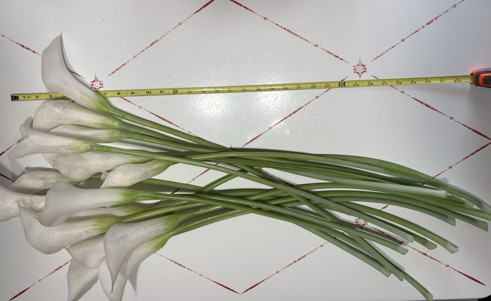 White Calla Lily Artificial Flowers 15 PCS 25″ Real Touch Long Stem|Gorgeous!