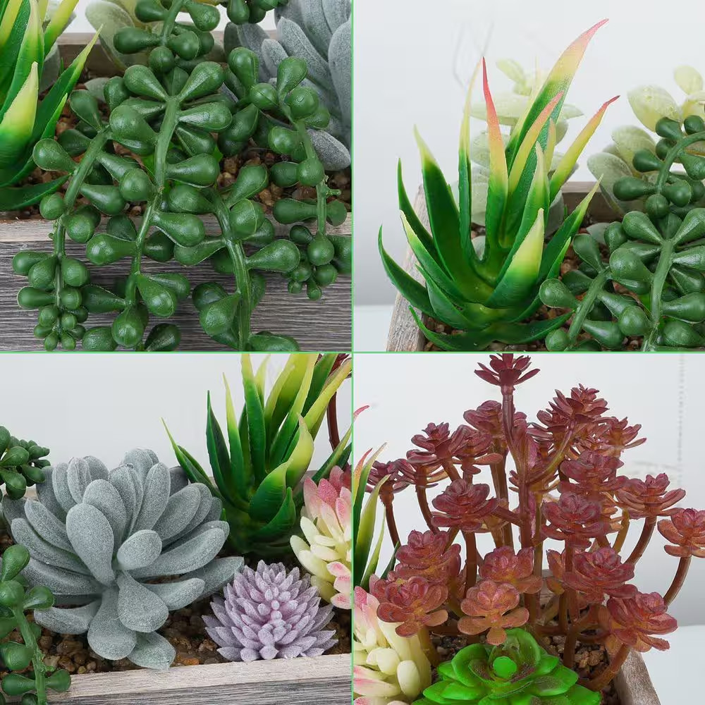3.94 In. Succulent Series 11.4 In. Green Indoor Artificial Plant for Table Cente