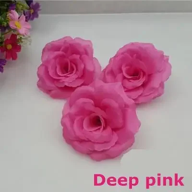 10PCS Wine Red Artificial Roses for Weddings, Christmas & Birthdays
