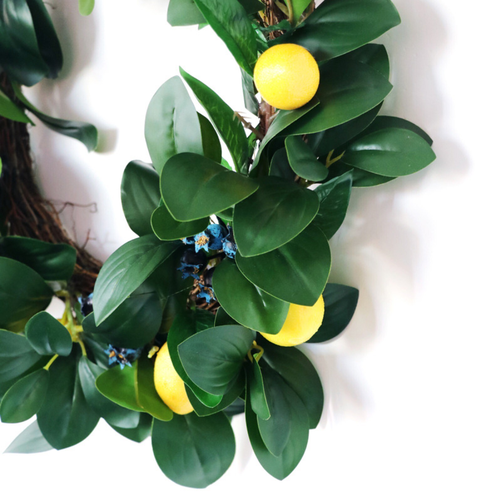 Lemon & Blueberry Wreath Green/Yellow/Blue