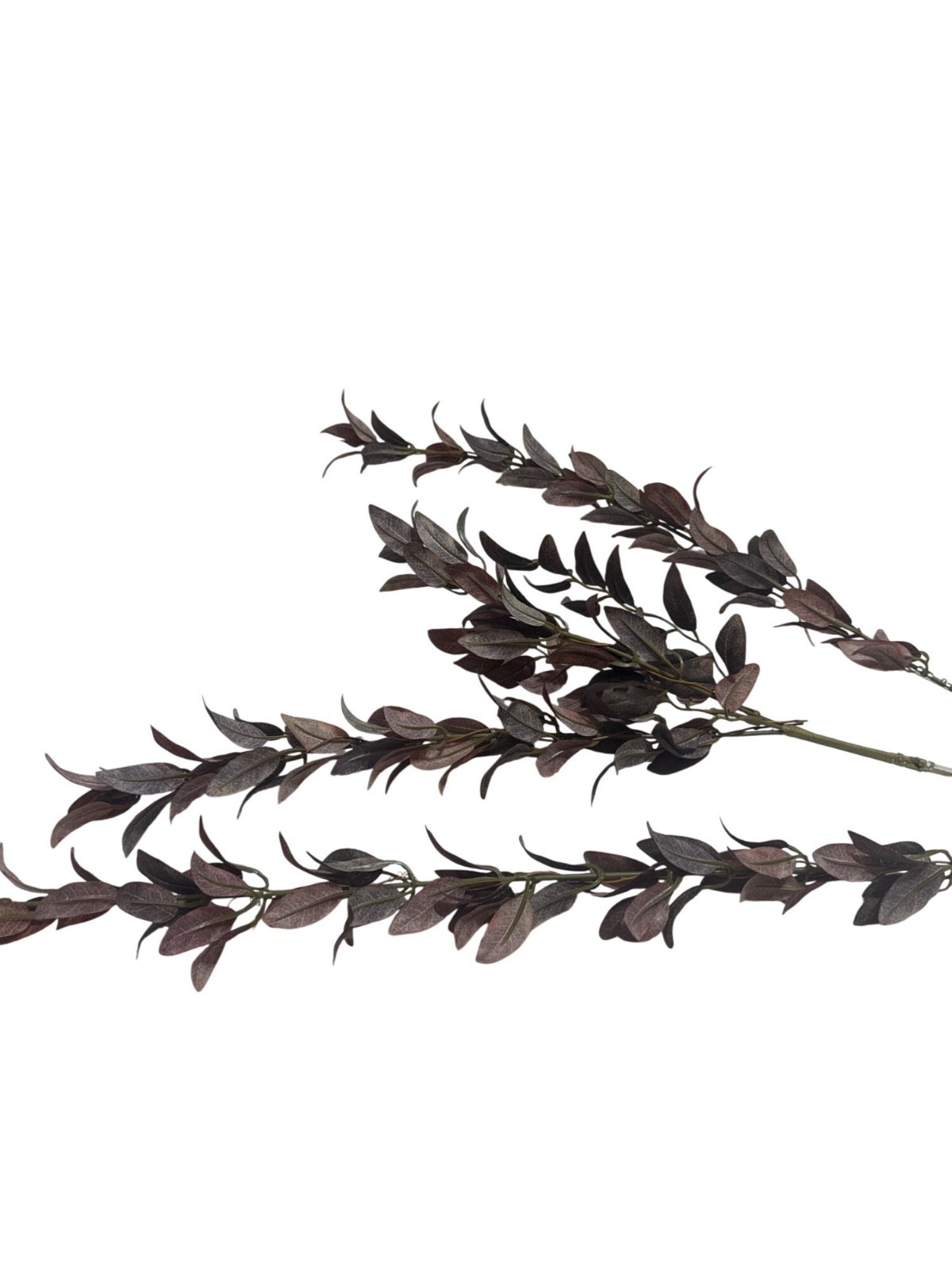 Artificial Burgundy Eucalyptus Stems For Floral Arrangements 19 Inch Decorative