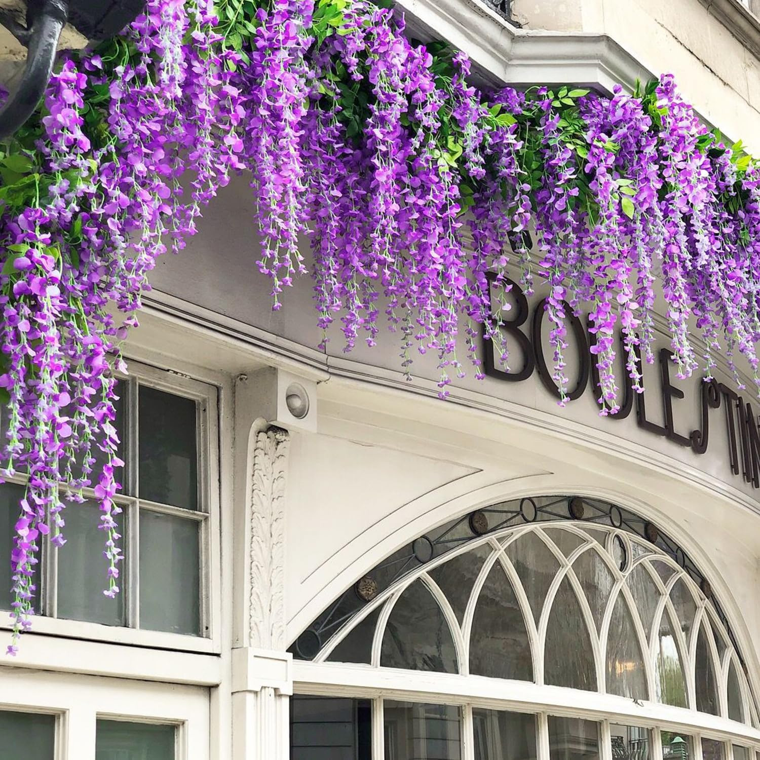 Wisteria Hanging Flowers,Fake Hanging Flowers,Wisteria Artificiales Garland for