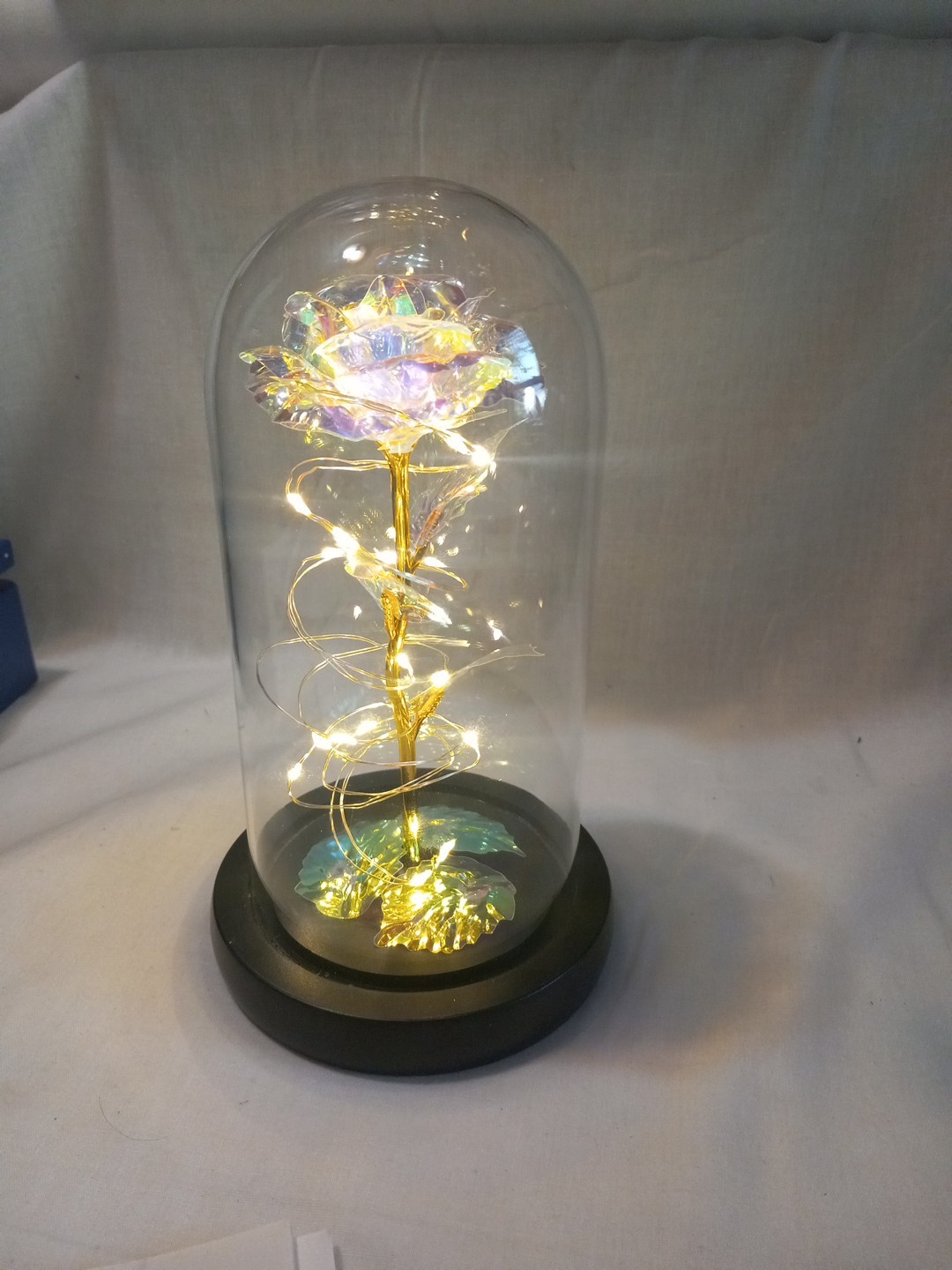 LED Enchanted Galaxy Rose Eternal Flower In Dome