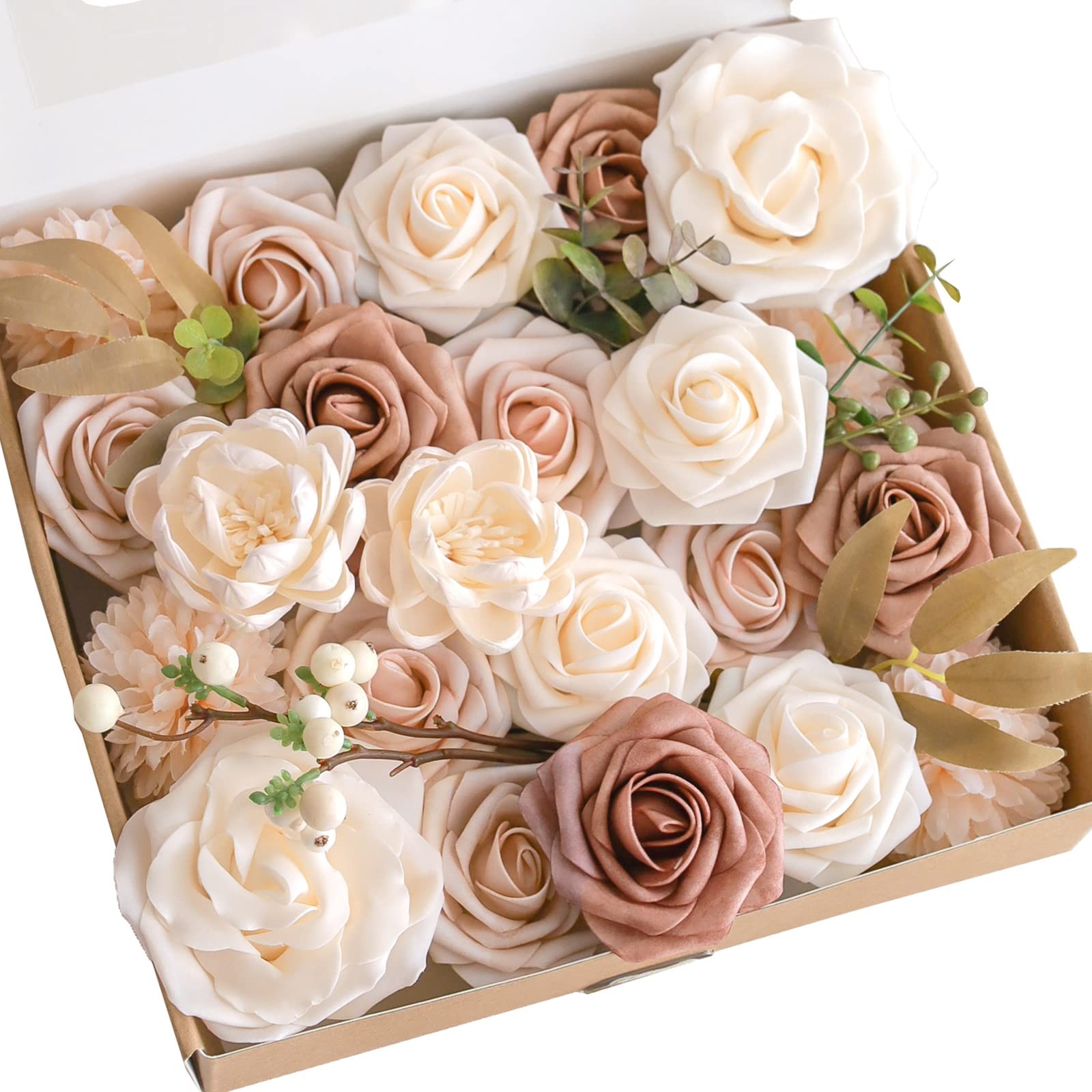 Artificial Flowers for DIY Wedding Decoration Bridal Bouquet Table Centerpiec…