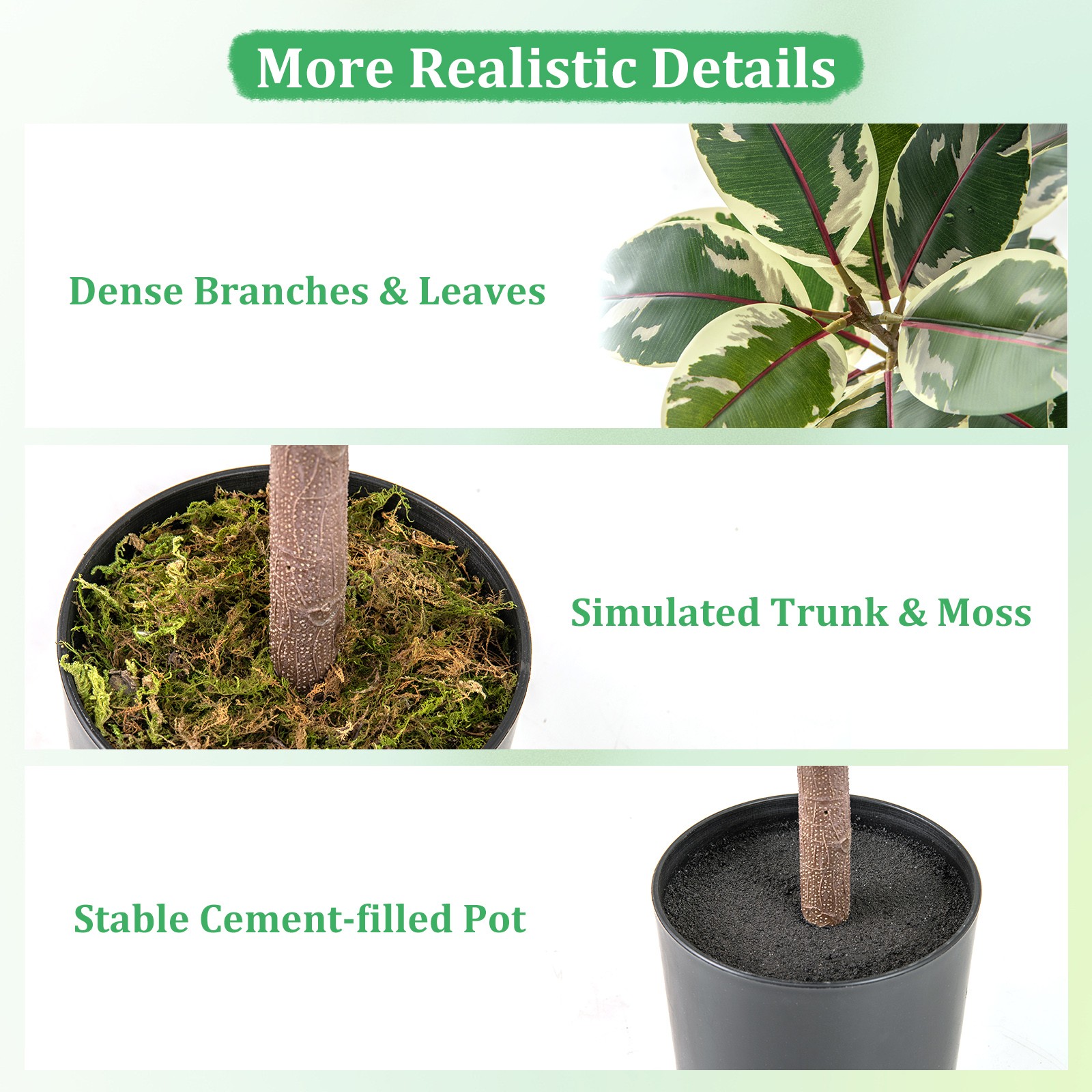 4.3′ Artificial Bird of Paradise Plant 2 Pack Fake Banana Leaf Potted Tree