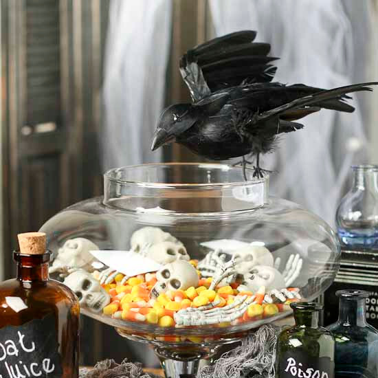 Package of 2 Black Feathered Flying Artificial 7-1/2″ Black Crows